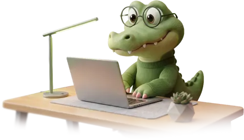 Mascot typing decorative